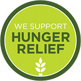 hunger relief green logo