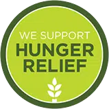 hunger relief green logo