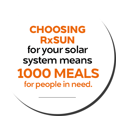 solar panel meals donation 1000